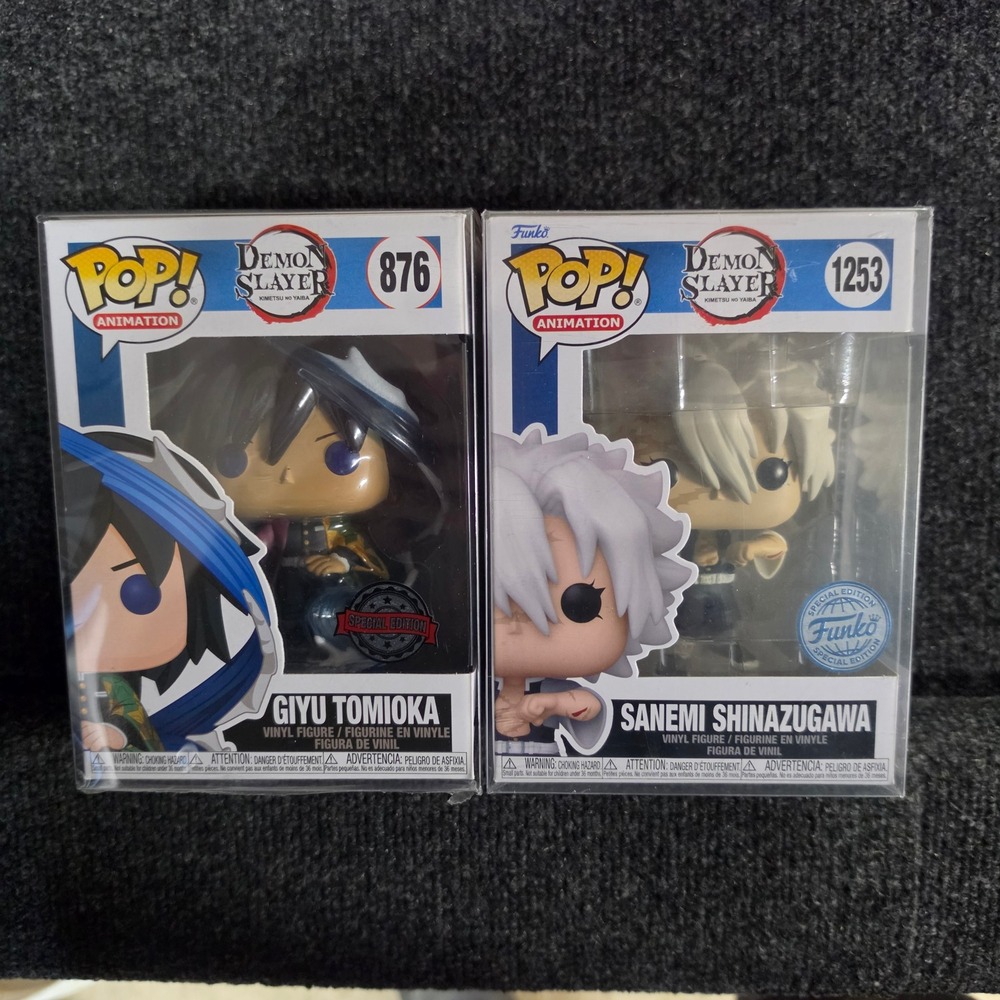 Funko Pop Demon Slayer Giyu Tomioka 876 Sanemi Shinazugawa 1253 Special Edition